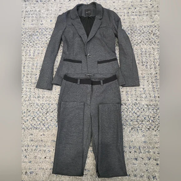 Dynamite Gray Pantsuit Professional Elegance - Picture 2 of 4